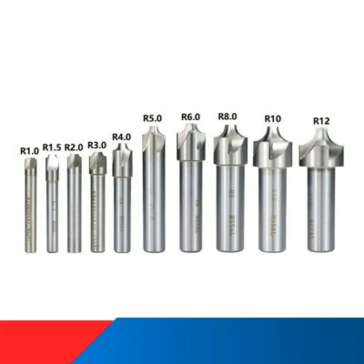 XCAN 1PC HSS Corner Rounding End Mill R2-R10 Radius Milling Cutter CNC Router Bits