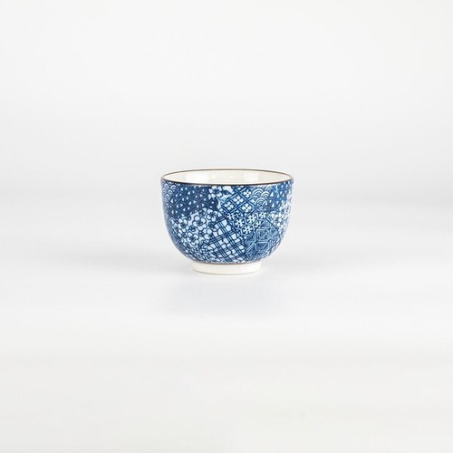 Mino ware Japan Green tea cup pot Yunomi Kyusu set of 5Gojo Blue - Picture 9 of 13