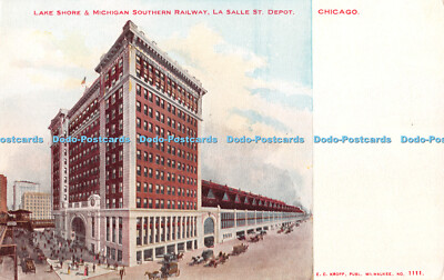 R353929 Chicago Lake Shore and Michigan Southern Railway La Salle St Depot E C K