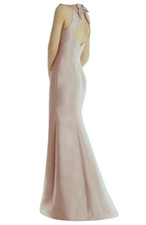 Alfred Sung D824 Toasted Sugar Jewel Neck Open Back Bow Gown Size 10 $240