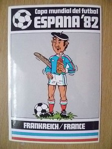 1982 COPA MUNDIAL DEL FUTBOL ESPANA/'82 Autocollant-France