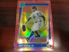 2021 Optic Deivi Garcia #'ed 110/110 RED Dragon Scales ROOKIE CARD-Yankees