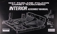 1967 Falcon Fairlane Ranchero Comet Innenmontagehandbuch Ford Mercury Capri