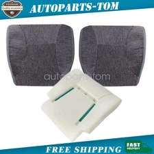 For 1998-2002 Dodge Ram 1500 Driver & Passenger Bottom Seat Cover & Foam Cushion