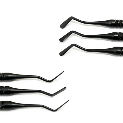 Dental Flach Kunststoff Komposit Füllungsinstrumente Restaurative Mate Schwarz Beschichtet - Bild 3 von 3