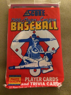 1988 Score Baseball Pack Dave Stieb Top Eric Davis Tim Raines Speed & Power Back