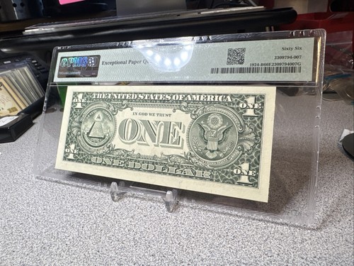 1999 $1 Federal Reserve Note PMG 66 EPQ fancy near solid serial number 11111151 - Picture 7 of 8