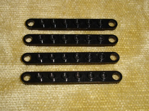 LEGO Parts: Technic Plate with Toothed Ends 4263,4262,4442 1x4 1x6 etc CHOOSE - Picture 5 of 17