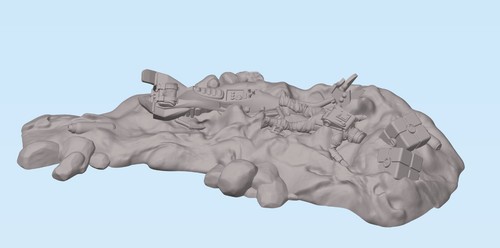 Star Wars Legion Miniatures Imperial Crashed Speeder Bike & Dead Scout Trooper - Picture 3 of 5