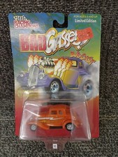 RC Bad Gassers 1/64 Custom 1934 '34 FORD COUPE with rubber tires Drag Car Orange