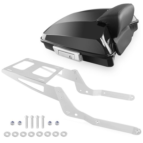 Chrome Rear Luggage Rack For Honda Shadow Aero 750 VT750C 2004 - Solo Seat Carrier, Steel Construction