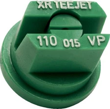 TeeJet Polymer Extended Range Flat Spray Tip, Green - XR110015-VP