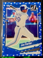 2023 Donruss Baseball Base Independence Day #220 Joe Carter - Toronto Blue Jays