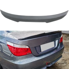 FOR 04-10 BMW E60 525i 530i M5 CARBON LOOK PSM STYLE HIGHKICK TRUNK SPOILER WING