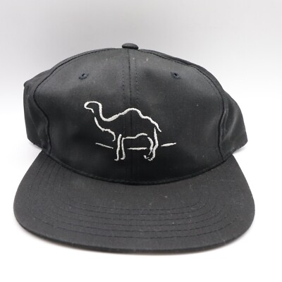Vintage Camel Cigarettes SnapBack Hat Black Embroidered Cap NWOT Unworn