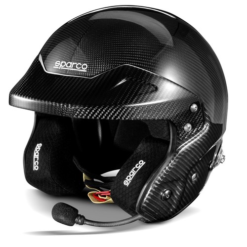 003371 Sparco RJ-I Carbon Crash Helmet Open Face Rally Spec HANS FIA SNELL XS-XL - Picture 23 of 32