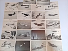 22 Douglas Aircraft Promotional Series Prints 1950's Nike Missel Jets & Prop