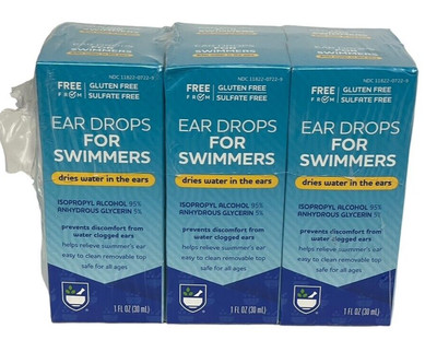 NEW Pack of 6 Rite Aid Ear Drops for Swimmers 11/2025