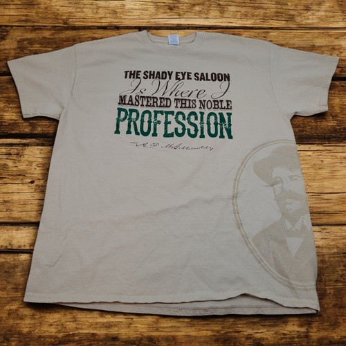 Dr. McGillicuddy's Schnapps "Shady Eye Saloon" Promo Men's T-Shirt – Size XL