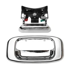 Chrome Tailgate Handle & Bezel Lock Set for 1999-2007 Chevy Silverado GMC Sierra