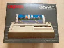 vintage Okidata Okimate 20 color printer used with Commodore 128 untested 
