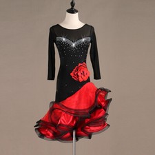 Latin Ballroom Competitio  n Dance Dress Modern Waltz Tango Standard Dress F382