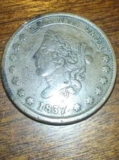 1837 Hard Times Token. Extremely rare coin from almost 200 years ago.