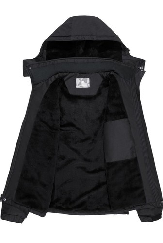 CAMEL CROWN Men's Winter Ski Snowboarding Jacket Waterproof Coat XXL Black - Picture 4 of 10