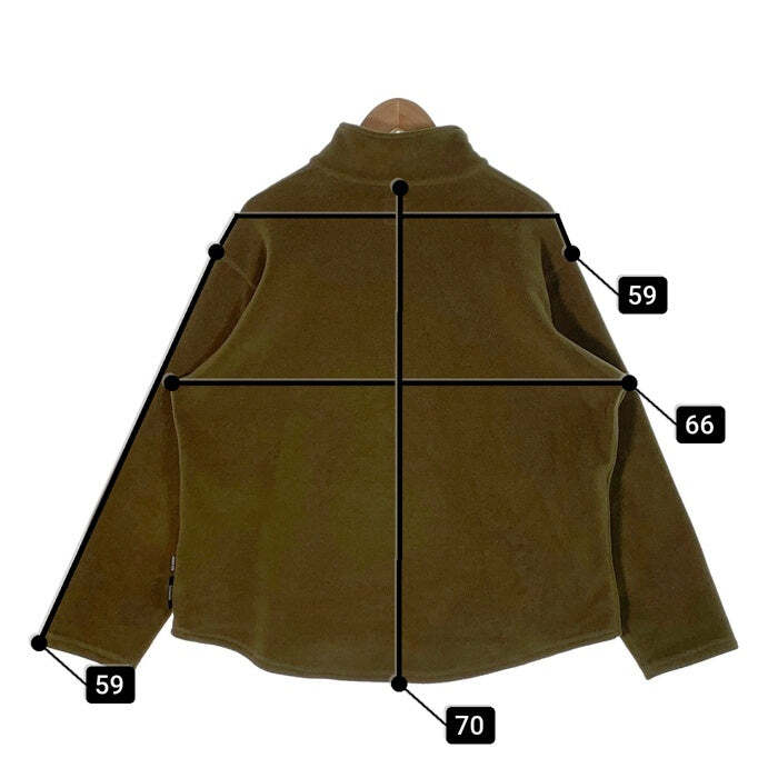 トップス HONEY FITS POLARTEC FLEECE HONEY FITZ Half Zip Pullover Fleece Jacket Polartec Olive