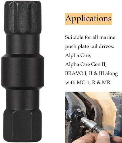 Bellow Retainer Ring Sleeve Tool+Hinge Pin Tool for Mercruiser 18-9861,91-818162 - Bild 6 von 9