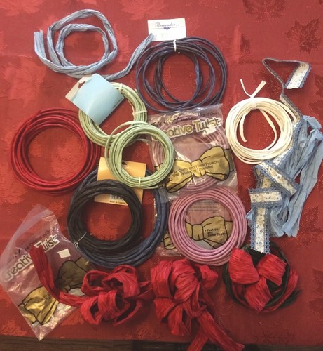 Large Lot Of Creative colored Paper Twists, to make bows, wreath crafts