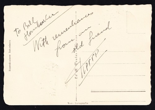 VATICAN CITY . 1935 Postcard of Piazza & Basilica w/41-43 . Message, no address - Picture 2 of 2