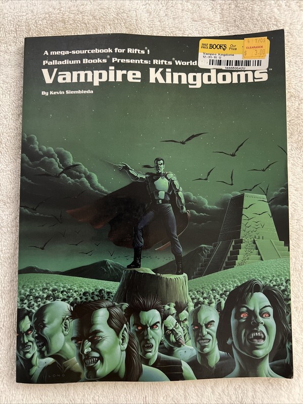 1997 sc Rifts World Book One Vampire Kingdoms, sourcebook for Rifts