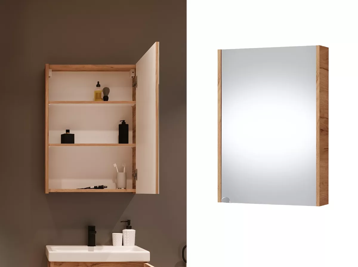Slimline bathroom 2024 mirror cabinet
