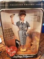 I Love Lucy- Lucy does a TV Commercial 1997 Barbie Doll-Box Damage 