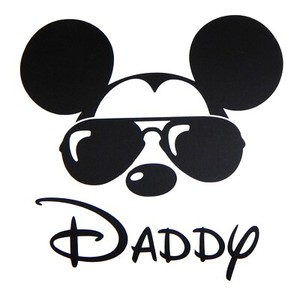 mickey mouse daddy vinyl decal sticker for cartruckwindowlaptop etc
