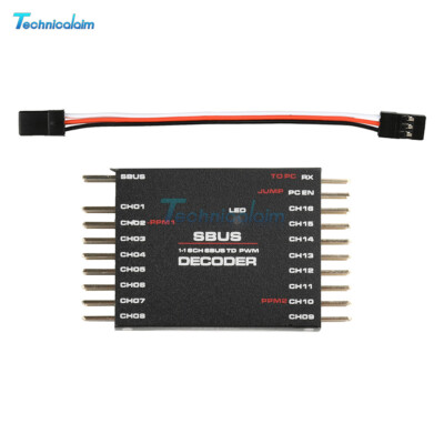 DIY SBUS To PWM/PPM Decoder 16 Channel Converter Receiver Signal Transverter