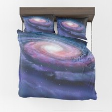 Milky Way Duvet Cover or Comforter space bedding galaxy bedding kids purple