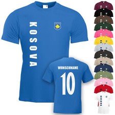 Kosovo Kosova T-Shirt Trikot Name Nummer Fußball WM EM Fan Team National