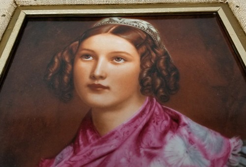 Antique RPM Germany Porcelain Plaque #7972 Helene Sedlmayr 7 1/4 x 9 3/4 inch - Picture 3 of 10