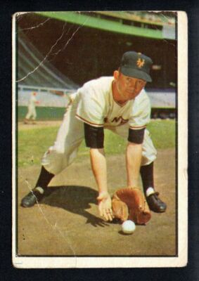 DAVEY WILLIAMS  giants   1953 BOWMAN COLOR #1