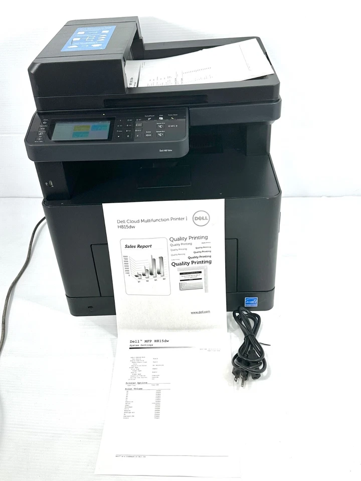 Dell H815DW Monochrome Laser Printer Use 13k Pg Ct MFP, Tested Video, Toner 100% - Image 2 of 4