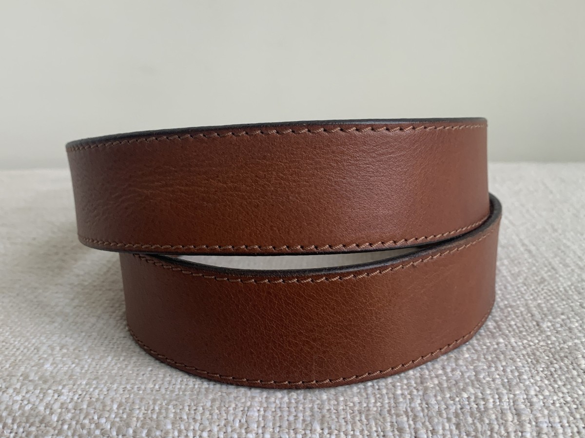 1937 Accessories Genuine Leather Brown Tan Belt Brass Buckle USA Women\'s XS 1937 Accessories Womens Brown Leather Belt Small | eBay main image 4