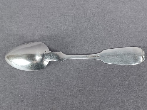 Lewis Ladomus Philadelphia Coin Silver DS Monogram Spoon C. 1844-1878 - Picture 5 of 9