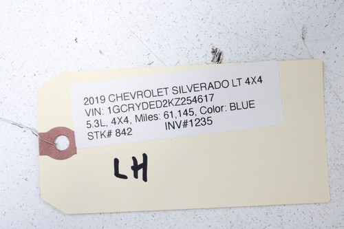 2019-2021 CHEVROLET SILVERADO LEFT DRIVER SIDE SEAT UPPER CUSHION PAD OEM - Foto 7 di 7