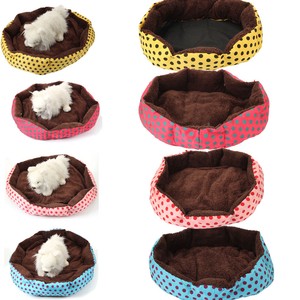 Small-Large-Pet-Bed-Dog-Cat-Bed-House-Kennel-Doggy-Warm-Cushion-Mat-Blue-Pink