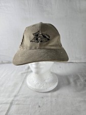 RCC Koozie Baseball Cap Hat Mens Beige One Size Cotton Curved Brim Adjustable