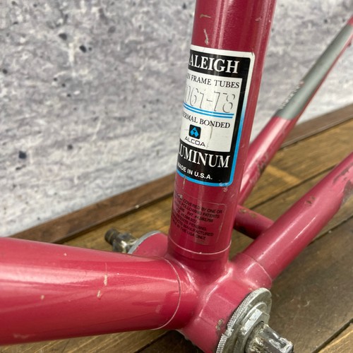Vintage Raleigh Technium 420 Frame Set 50 cm Small USA 700c Red 126 80s Alloy A2 - Picture 11 of 21