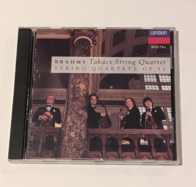 Like new CD! Brahms: String Quartets Op. 51 /Takacs Str. Quartet (1990, London)