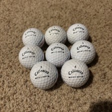 8 ERC Soft Golf Balls Callaway Used White Good Condition